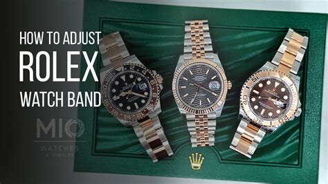 how to adjust band on rolex|adjusting rolex oyster watch band.